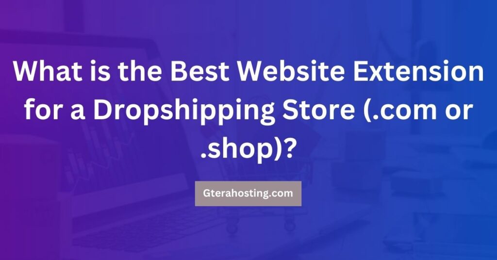 What is the Best Website Extension for a Dropshipping Store (.com or .shop)